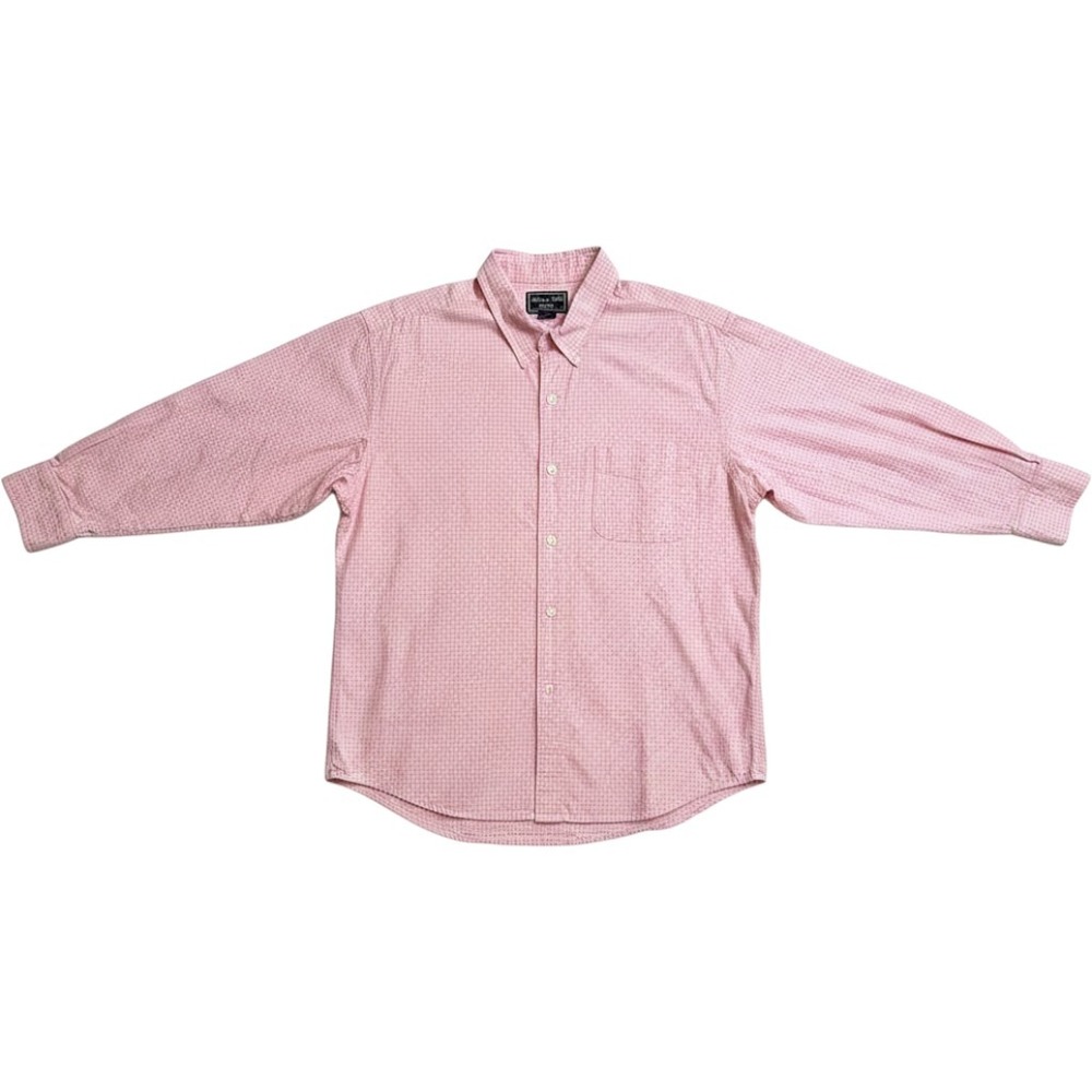 Abercrombie & Fitch Button Down Mens XL Pink Plaid Excellent Long Sleeve Cotton